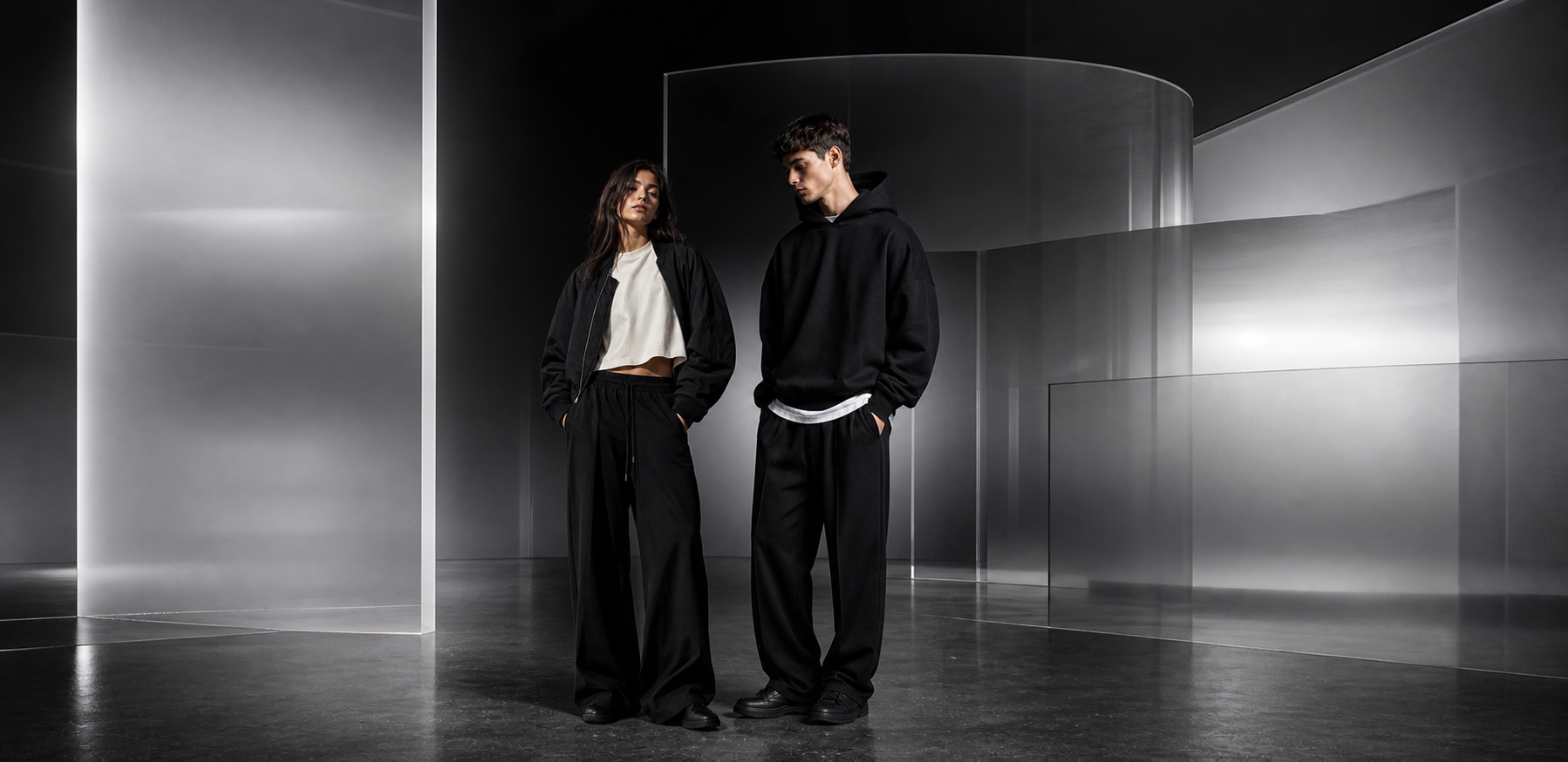 GDBD frosted glass fashion campaign
